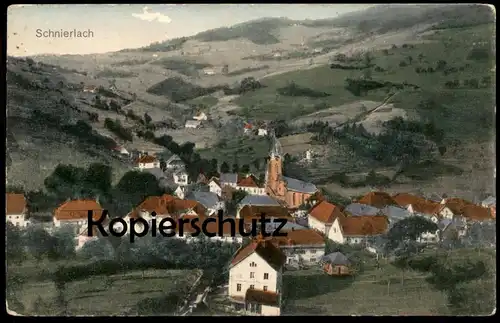 ALTE POSTKARTE SCHNIERLACH GESAMTANSICHT TOTAL LAPOUTROIE FELDPOST 1915 Alsace Elsass France cpa postcard Ansichtskarte