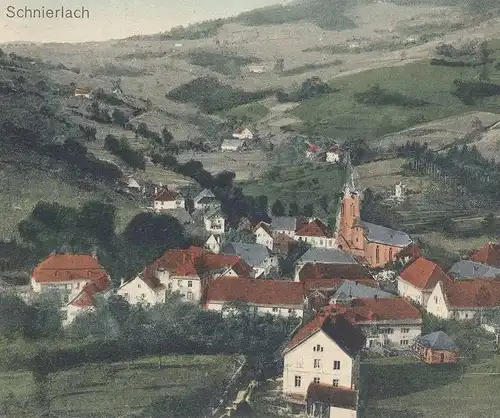 ALTE POSTKARTE SCHNIERLACH GESAMTANSICHT TOTAL LAPOUTROIE FELDPOST 1915 Alsace Elsass France cpa postcard Ansichtskarte