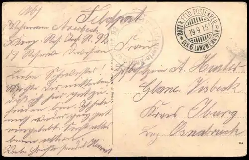 ALTE POSTKARTE SCHNIERLACH GESAMTANSICHT TOTAL LAPOUTROIE FELDPOST 1915 Alsace Elsass France cpa postcard Ansichtskarte
