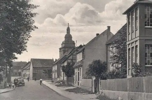 ALTE POSTKARTE BREITENWORBIS EICHSFELD-WIPPERAUE NORDHÄUSER STRASSE 1941 Auto Car cpa postcard AK Ansichtskarte