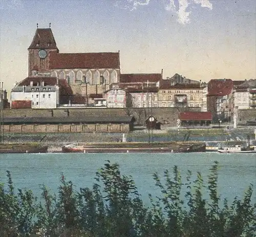 ALTE POSTKARTE THORN VON DER WEICHSEL GESEHEN Widok Ogolny Torun Ostpreussen Polska Polen Poland cpa postcard