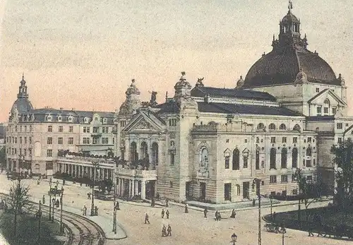 ALTE POSTKARTE FRANKFURT AM MAIN SCHAUSPIELHAUS Theater Theatre Vorläufer cpa postcard AK Ansichtskarte