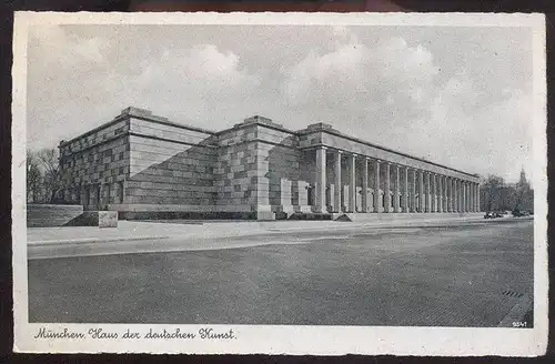 ALTE POSTKARTE MÜNCHEN HAUS DER DEUTSCHEN KUNST 40er Jahre Bromsilber-Imitation Munchen Muenchen postcard Architecture