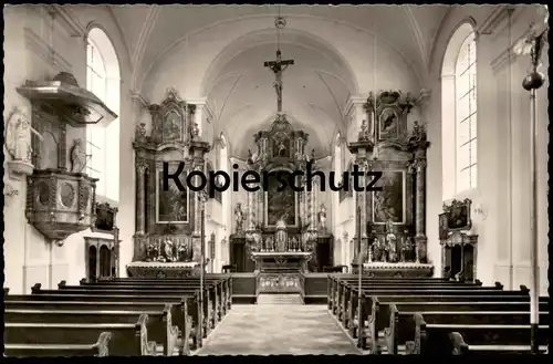 ÄLTERE POSTKARTE OHLSTADT BAYERN PFARRKIRCHE Kirche Church Église Altar Autel cpa postcard Ansichtskarte AK