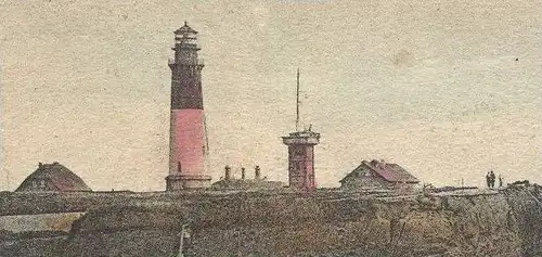 ALTE POSTKARTE HELGOLAND WESTKÜSTE LEUCHTTURM KÜSTENSCHUTZ Lighthouse Phare cpa postcard Ansichtskarte AK