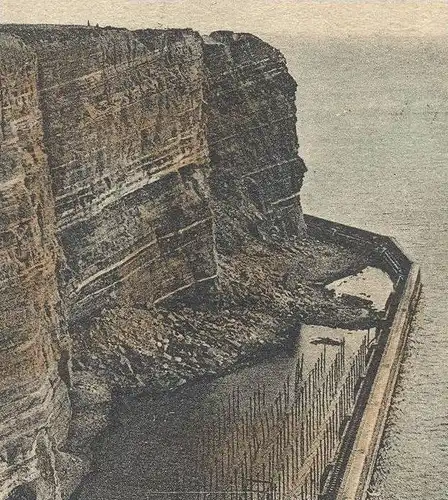 ALTE POSTKARTE HELGOLAND WESTKÜSTE LEUCHTTURM KÜSTENSCHUTZ Lighthouse Phare cpa postcard Ansichtskarte AK