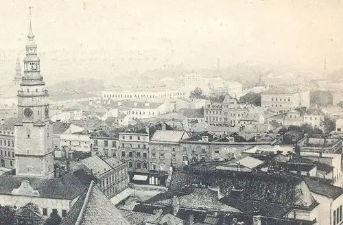 ALTE POSTKARTE GRUSS AUS TROPPAU 1898 PANORAMA TOTALANSICHT SCHLESIEN OPAVA Ceska Republika cpa postcard AK