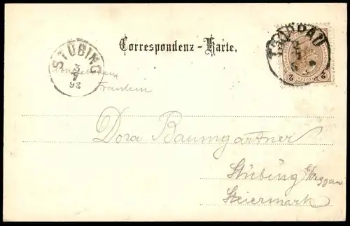 ALTE POSTKARTE GRUSS AUS TROPPAU 1898 PANORAMA TOTALANSICHT SCHLESIEN OPAVA Ceska Republika cpa postcard AK