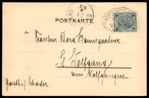 ALTE POSTKARTE TRAUNSEE VOM EBENSEE SALZKAMMERGUT Schiff Kutsche Fass Holz steam cargo ship bateau à vapeur cpa postcard