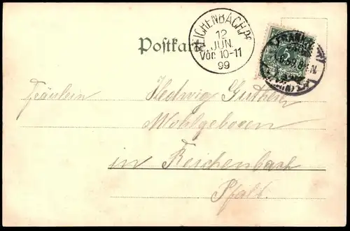 ALTE POSTKARTE DEUTSCHE LANDWIRTSCHAFTSGESELLSCHAFT WANDERAUSSTELLUNG FRANKFURT 1899 Kuh Cow Bull Taureau Vache cpa