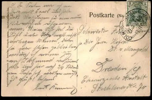 ALTE POSTKARTE GRÜSSE AUS HUSEN-COURL DORTMUND KURL ZECHE BAHNHOF Station gare coal mine de charbon Bergwerk cpa AK