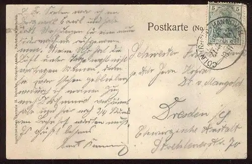 ALTE POSTKARTE GRÜSSE AUS HUSEN-COURL DORTMUND KURL ZECHE BAHNHOF Station gare coal mine de charbon Bergwerk cpa AK