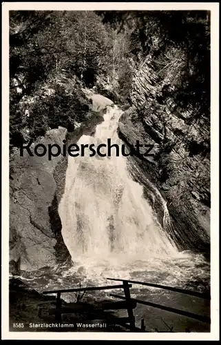 ALTE POSTKARTE STARZLACHKLAMM BEI SONTHOFEN WASSERFALL Klamm Couloir Gorge Ansichtskarte AK cpa postcard