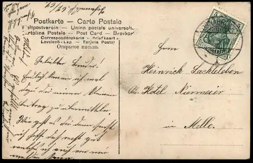 ALTE POSTKARTE FRÖHLICHES MÄDCHEN FOTOGRAFIE FRAU WOMAN FEMME FILLE MISS 1908 FOTO PHOTO GIRL postcard AK Ansichtskarte