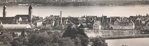 ALTE POSTKARTE LINDAU BODENSEE PANORAMA GESAMTANSICHT TOTALANSICHT cpa postcard AK Ansichtskarte