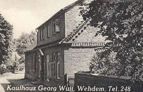 ALTE POSTKARTE WEHDEM STEMWEDE KAUFHAUS GEORG WULF VOLKSSCHULE LANDWIRTSCHAFTLICHE SCHULE AK Ansichtskarte cpa postcard