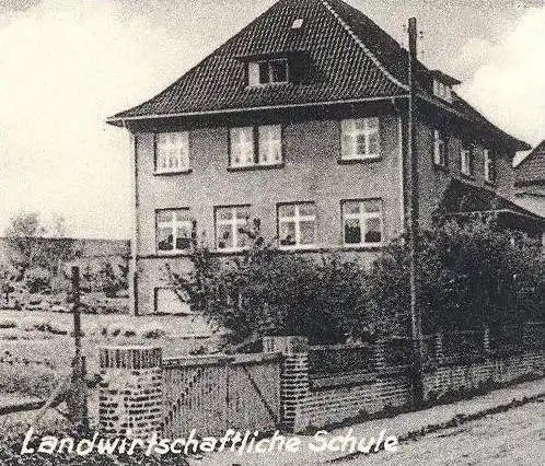 ALTE POSTKARTE WEHDEM STEMWEDE KAUFHAUS GEORG WULF VOLKSSCHULE LANDWIRTSCHAFTLICHE SCHULE AK Ansichtskarte cpa postcard