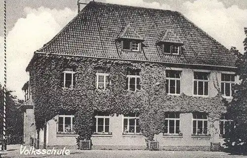 ALTE POSTKARTE WEHDEM STEMWEDE KAUFHAUS GEORG WULF VOLKSSCHULE LANDWIRTSCHAFTLICHE SCHULE AK Ansichtskarte cpa postcard