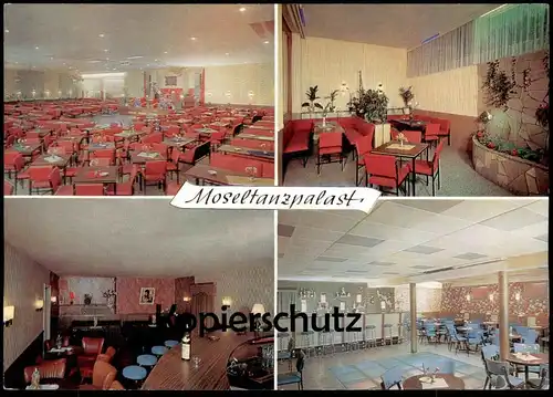 ÄLTERE POSTKARTE GÜLS AN DER MOSEL MOSELTANZPALAST TANZLOKAL J. HOMMEN Tischtelefon Koblenz cpa postcard Ansichtskarte