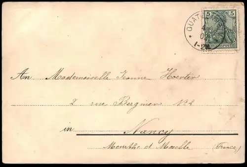 ALTE POSTKARTE AMOR MIT FRAUENSCHUH PROSIT NEUJAHR ANGEL ANGE Herz heart coer cigogne Schuh shoe cpa AK