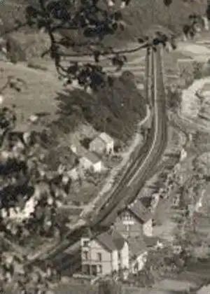 ÄLTERE POSTKARTE MÜRLENBACH EIFEL GEROLSTEIN Bahnstrecke Stellwerk Bahnhof Eisenbahn Railway chemin de fer postcard