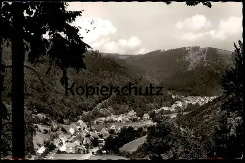 ÄLTERE POSTKARTE SIEBER SÜDHARZ PANORAMA TOTALANSICHT TOTAL HERZBERG HARZ cpa postcard AK Ansichtskarte