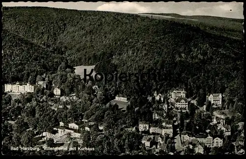 ÄLTERE POSTKARTE BAD HARZBURG VILLENVIERTEL PANORAMA TOTAL TOTALANSICHT Villen Villa cpa postcard AK Ansichtskarte