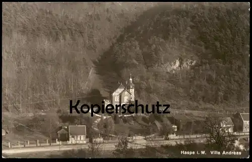 ALTE POSTKARTE HAGEN HASPE IN WESTFALEN VILLA ANDREAS 1929 Haus cpa postcard AK Ansichtskarte