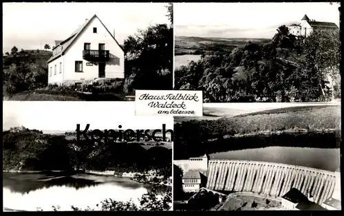 ÄLTERE POSTKARTE WALDECK AM EDERSEE HAUS TALBLICK Talsperre cpa postcard AK Ansichtskarte