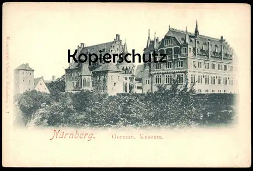 ALTE POSTKARTE NÜRNBERG GERMANISCHES MUSEUM cpa postcard AK Ansichtskarte