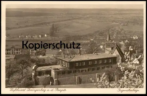 ALTE POSTKARTE ZWINGENBERG AN DER BERGSTRASSE JUGENDHERBERGE Hinweis Hotel zum Löwen auberge de jeunesse youth hostel