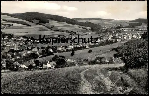 ÄLTERE POSTKARTE VELMEDE MIT BLICK AUF BESTWIG 1957 bei Arnsberg Sauerland Panorama cpa postcard AK Ansichtskarte