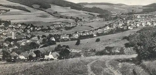 ÄLTERE POSTKARTE VELMEDE MIT BLICK AUF BESTWIG 1957 bei Arnsberg Sauerland Panorama cpa postcard AK Ansichtskarte