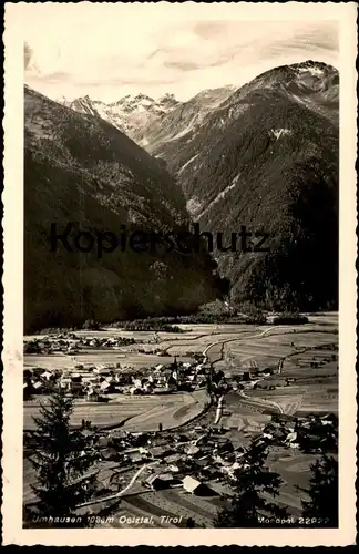 ALTE POSTKARTE UMHAUSEN 1939 Oetztal Ötztal Bezirk Imst, Tirol Austria Österreich Autriche cpa postcard AK Ansichtskarte