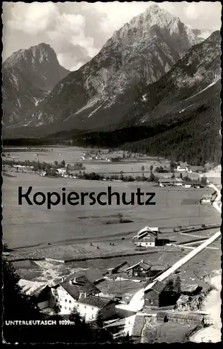 ÄLTERE POSTKARTE UNTERLEUTASCH Leutasch Tirol Österreich Stempel mit Geige violin violon cpa postcard AK Ansichtskarte