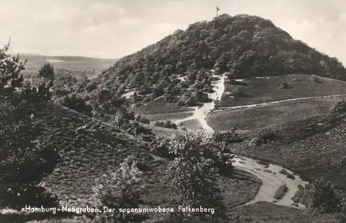 ÄLTERE POSTKARTE HAMBURG NEUGRABEN-FISCHBEK DER SAGENUMWOBENE FALKENBERG Klaus Störtebeker Gödeke Michels postcard cpa