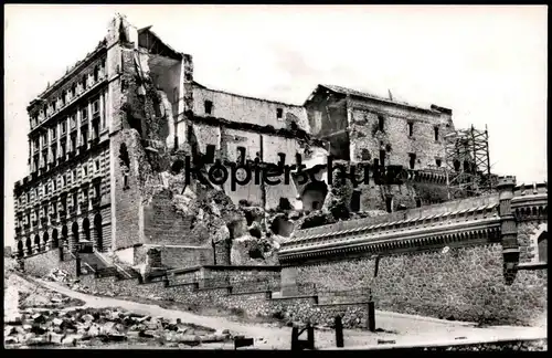 ÄLTERE POSTKARTE TOLEDO EL ALCÁZAR DESPUÉS DEL ASEDIO après siège guerre civil Ruine destruction Espana Spain Spanien AK
