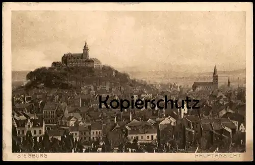 ALTE POSTKARTE SIEGBURG HAUPTANSICHT PANORAMA GESAMTANSICHT TOTALANSICHT TOTAL MICHAELSBERG Ansichtskarte cpa postcard