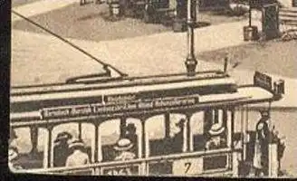 ALTE POSTKARTE HAMBURG ST. PAULI FÄHRHAUS MIT HOCHBAHN & SEEWARTE Strassenbahn tram tramway Ansichtskarte postcard cpa