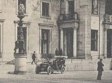 ALTE POSTKARTE WIESBADEN KURHAUS Auto Car Kutsche Coche Aquis Mattiacis cpa postcard Ansichtskarte AK