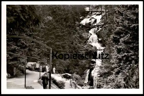ÄLTERE POSTKARTE TRIBERG SCHWARZWALD PROMENADE AM WASSERFALL Waterfall cascade cpa postcard Ansichtskarte AK