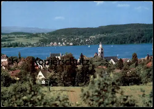 ÄLTERE POSTKARTE ÜBERLINGEN AM BODENSEE PANORAMA GESAMTANSICHT cpa postcard AK Ansichtskarte