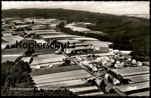 ÄLTERE POSTKARTE SCHWENNINGDORF AM WIEHENGEBIRGE LUFTBILD Rödinghausen Kreis Herford AK Ansichtskarte cpa postcard