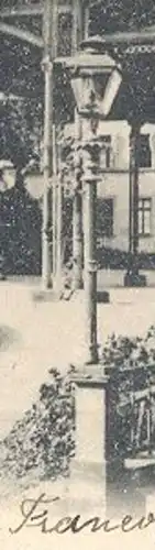 ALTE POSTKARTE GRUSS AUS BAD SCHLANGENBAD CUR-HOTEL NASSAUER HOF 1903 KURHOTEL street lamp Lampe Ansichtskarte postcard