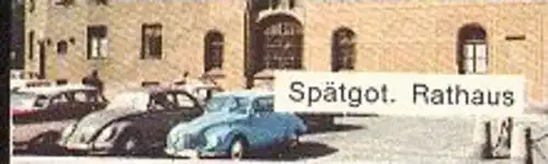 ÄLTERE POSTKARTE ULM AN DER DONAU SPÄTGOTISCHES RATHAUS METZGERTURM DONAU MÜNSTER VW KÄFER cpa postcard AK Ansichtskarte