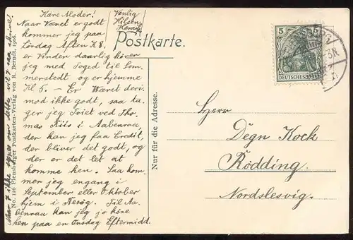 ALTE POSTKARTE FLENSBURG STUHR'S ALLEE Stuhrsallee Stuhr Hut hat chapeau women femme cpa postcard AK Ansichtskarte