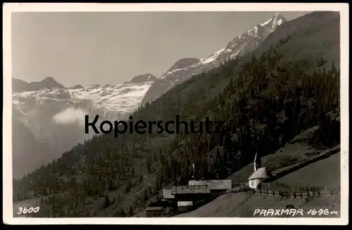 ALTE POSTKARTE PRAXMAR 1937 LISENSER FERNER GLETSCHER bei St. Sigmund Sellrain glacier cpa postcard Ansichtskarte AK