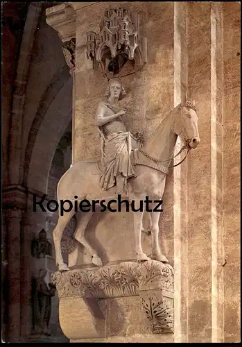 ÄLTERE POSTKARTE BAMBERG BAMBERGER REITER STANDBILD DOM STEINERNER horseman cavalier monument cpa postcard Ansichtskarte