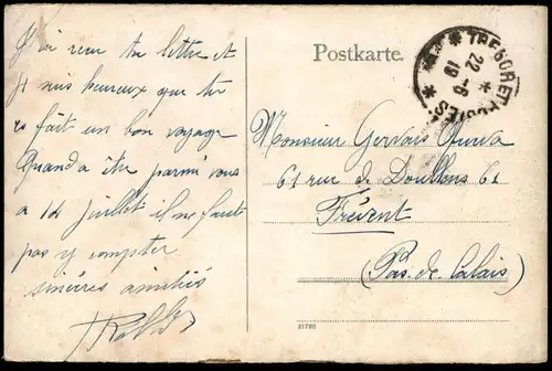 ALTE POSTKARTE DIE PFALZ KAUB GUTENFELS 1919 St. Goarshausen Loreley Stempel Tresor et Postes cpa postcard Ansichtskarte