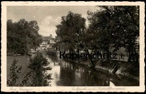 ALTE POSTKARTE BAD KISSINGEN SAALEPARTIE AN DER LINDMÜHLPROMENADE Lindesmühlpromenade Mühlpromenade AK cpa postcard